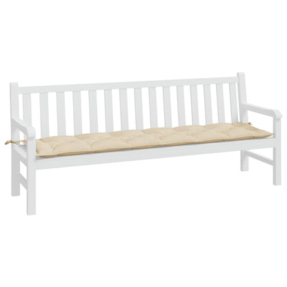 Tuinbankkussen 200x50x7 cm oxford stof beige - AllerleiShop