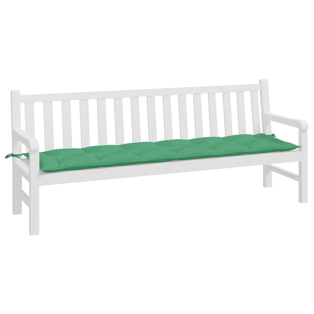 Tuinbankkussen 200x50x7 cm stof groen - AllerleiShop