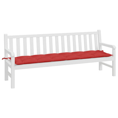 Tuinbankkussen 200x50x7 cm stof rood - AllerleiShop