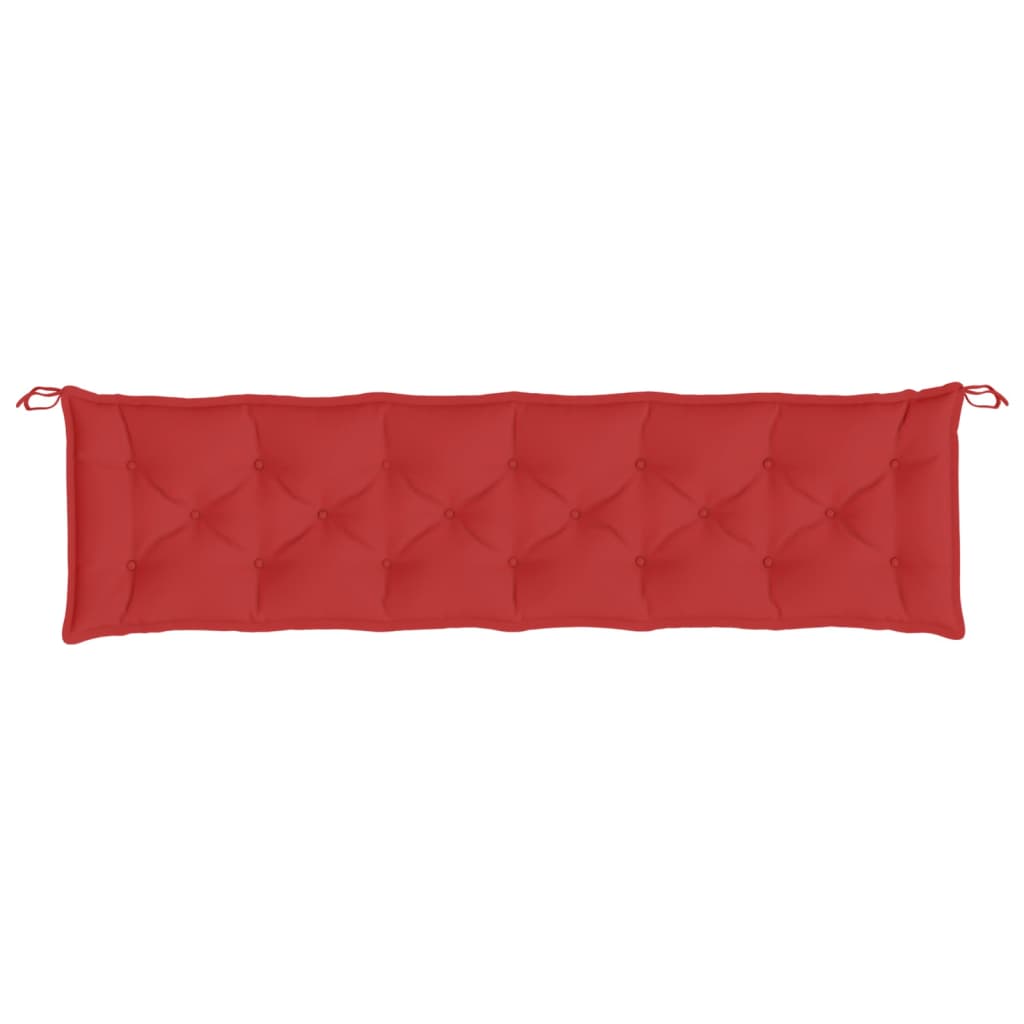 Tuinbankkussen 200x50x7 cm stof rood - AllerleiShop