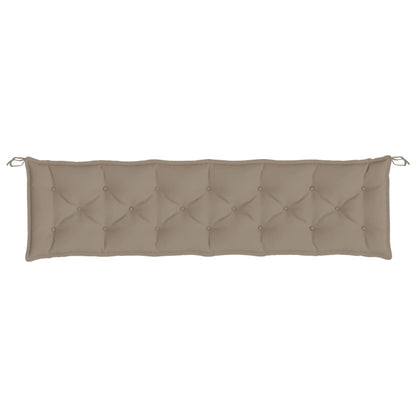 Tuinbankkussen 200x50x7 cm oxford stof taupe - AllerleiShop