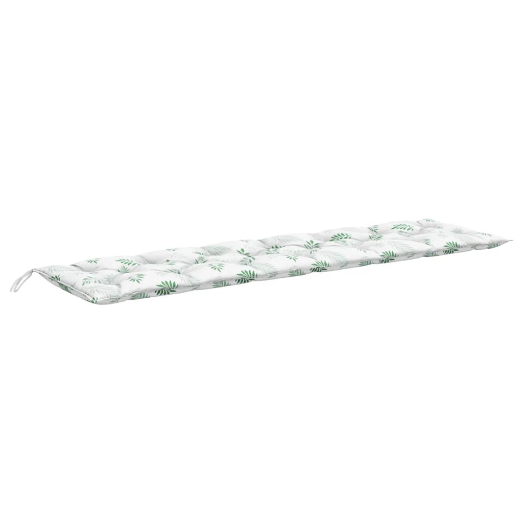 Tuinbankkussen bladpatroon 200x50x7 cm stof - AllerleiShop