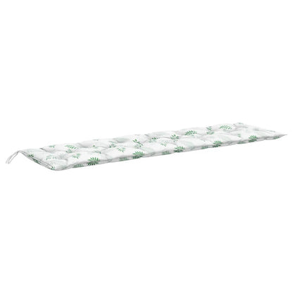 Tuinbankkussen bladpatroon 200x50x7 cm stof - AllerleiShop