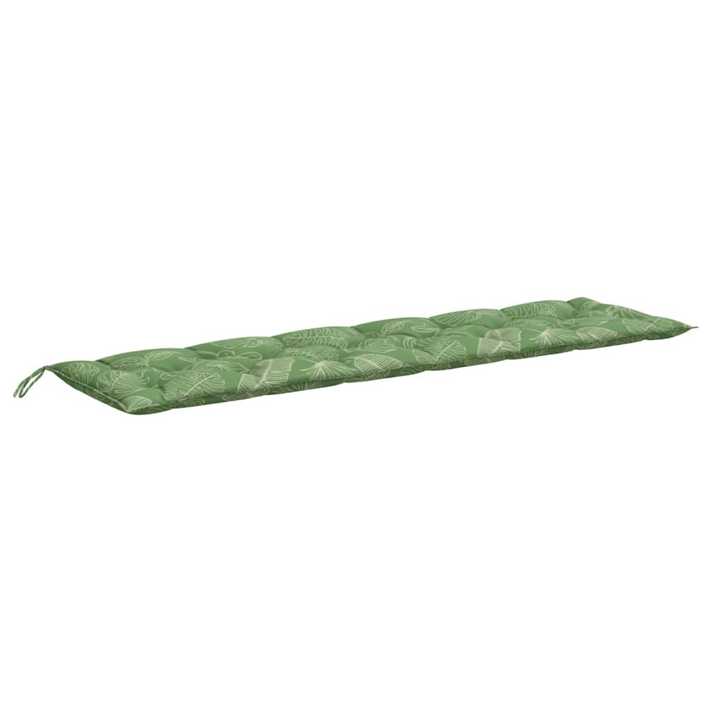 Tuinbankkussen bladpatroon 200x50x7 cm stof - AllerleiShop