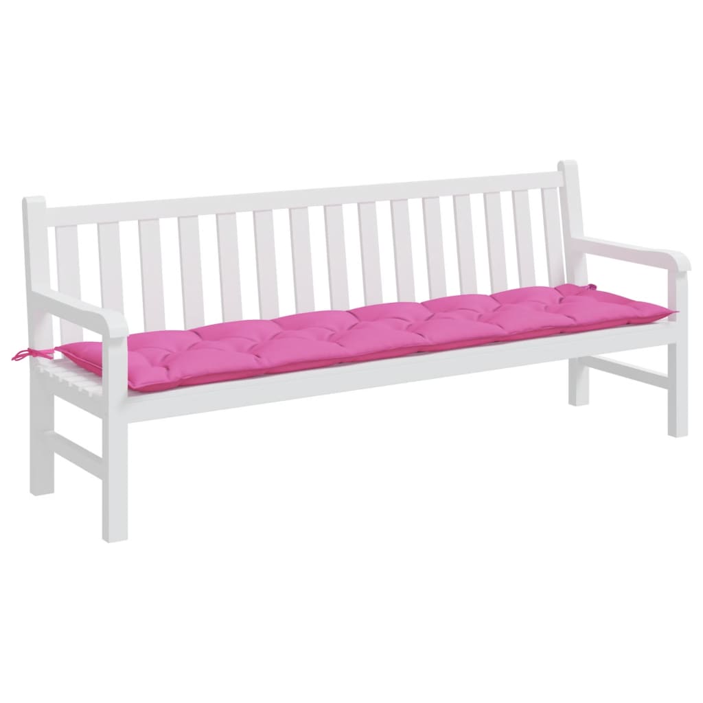 Tuinbankkussen 200x50x7 cm stof roze - AllerleiShop