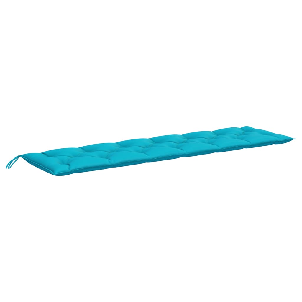 Tuinbankkussen 200x50x7 cm stof turquoise - AllerleiShop