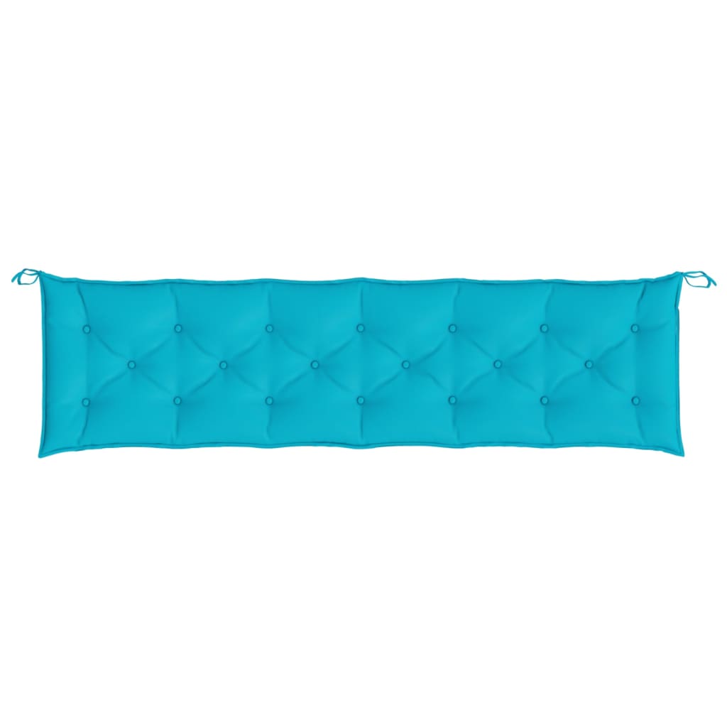 Tuinbankkussen 200x50x7 cm stof turquoise - AllerleiShop