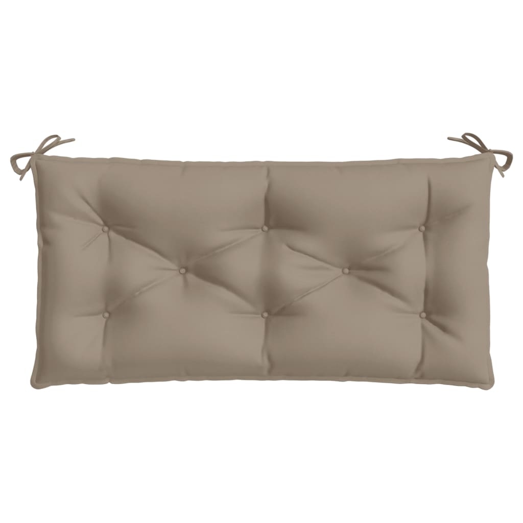 Tuinbankkussens 2 st 100x50x7 cm oxford stof taupe - AllerleiShop