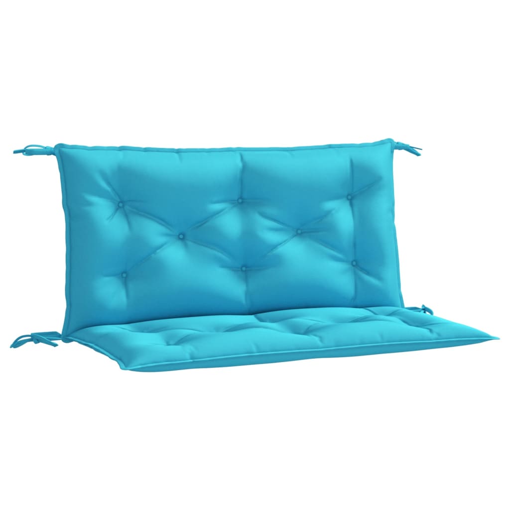 Tuinbankkussens 2 st 100x50x7 cm stof turquoise - AllerleiShop