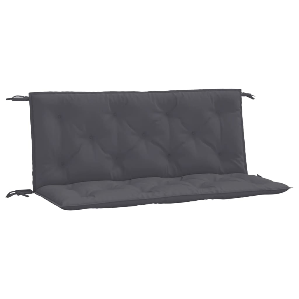 Tuinbankkussens 2 st 120x50x7 cm oxford stof antracietkleurig - AllerleiShop