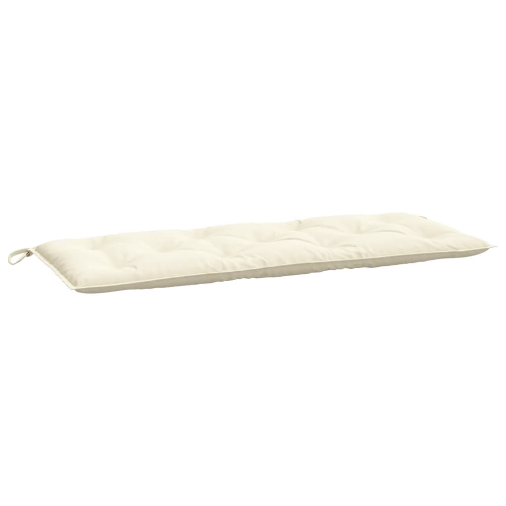 Tuinbankkussens 2 st 120x50x7 cm oxford stof crèmewit - AllerleiShop