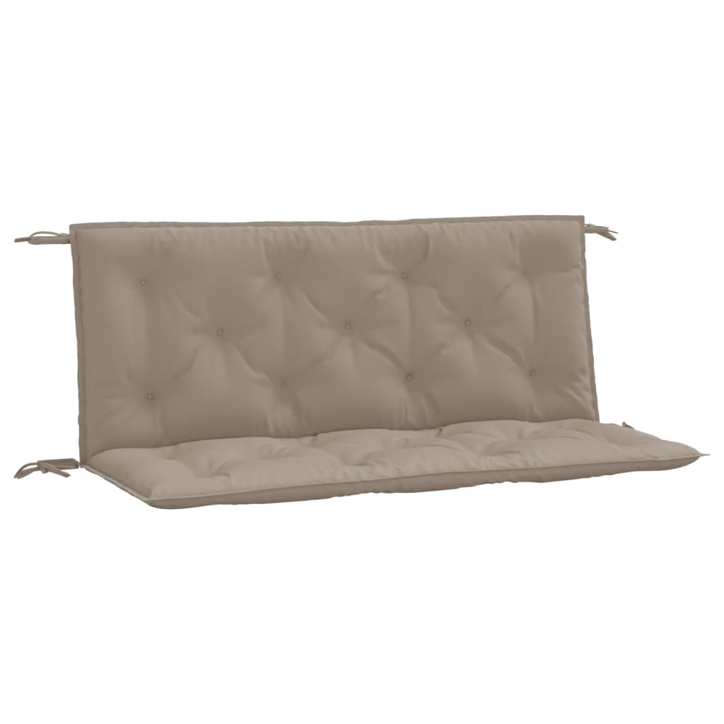 Tuinbankkussens 2 st 120x50x7 cm oxford stof taupe - AllerleiShop