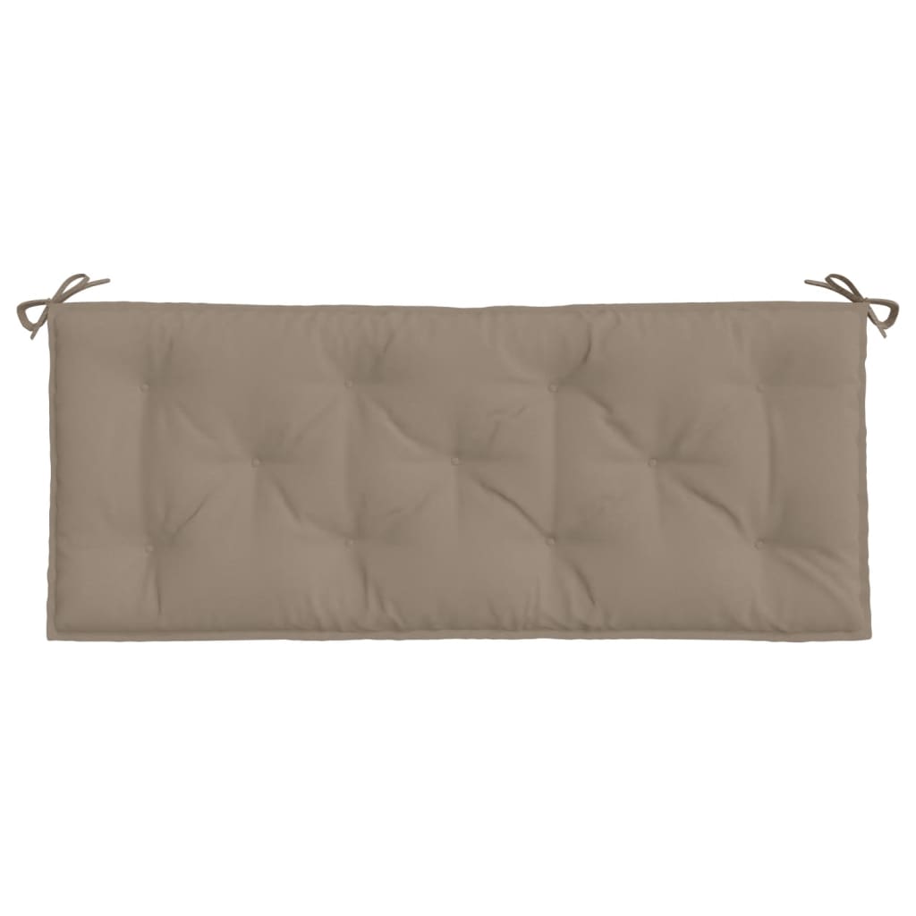 Tuinbankkussens 2 st 120x50x7 cm oxford stof taupe - AllerleiShop