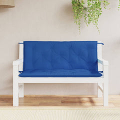 Tuinbankkussens 2 st 120x50x7 cm oxford stof blauw