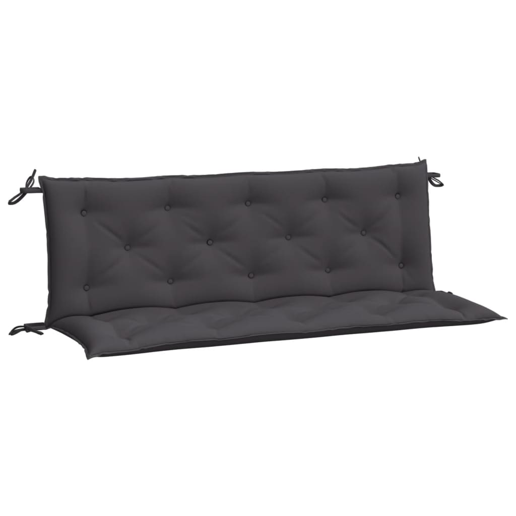 Tuinbankkussens 2 st 150x50x7 cm oxford stof antracietkleurig - AllerleiShop