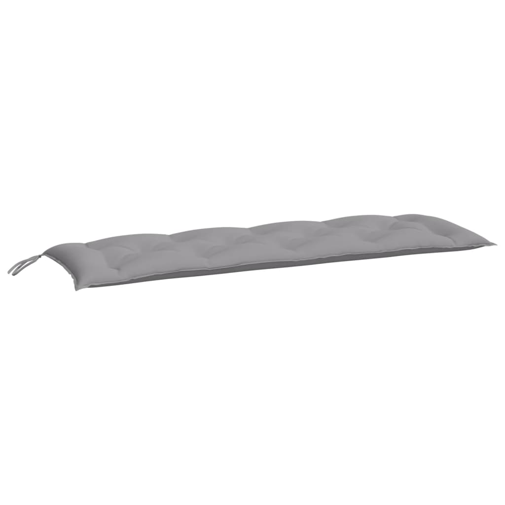 Tuinbankkussens 2 st 150x50x7 cm oxford stof grijs - AllerleiShop