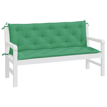 Tuinbankkussens 2 st 150x50x7 cm oxford stof groen - AllerleiShop