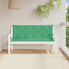 Tuinbankkussens 2 st 150x50x7 cm oxford stof groen