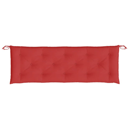 Tuinbankkussens 2 st 150x50x7 cm oxford stof rood - AllerleiShop