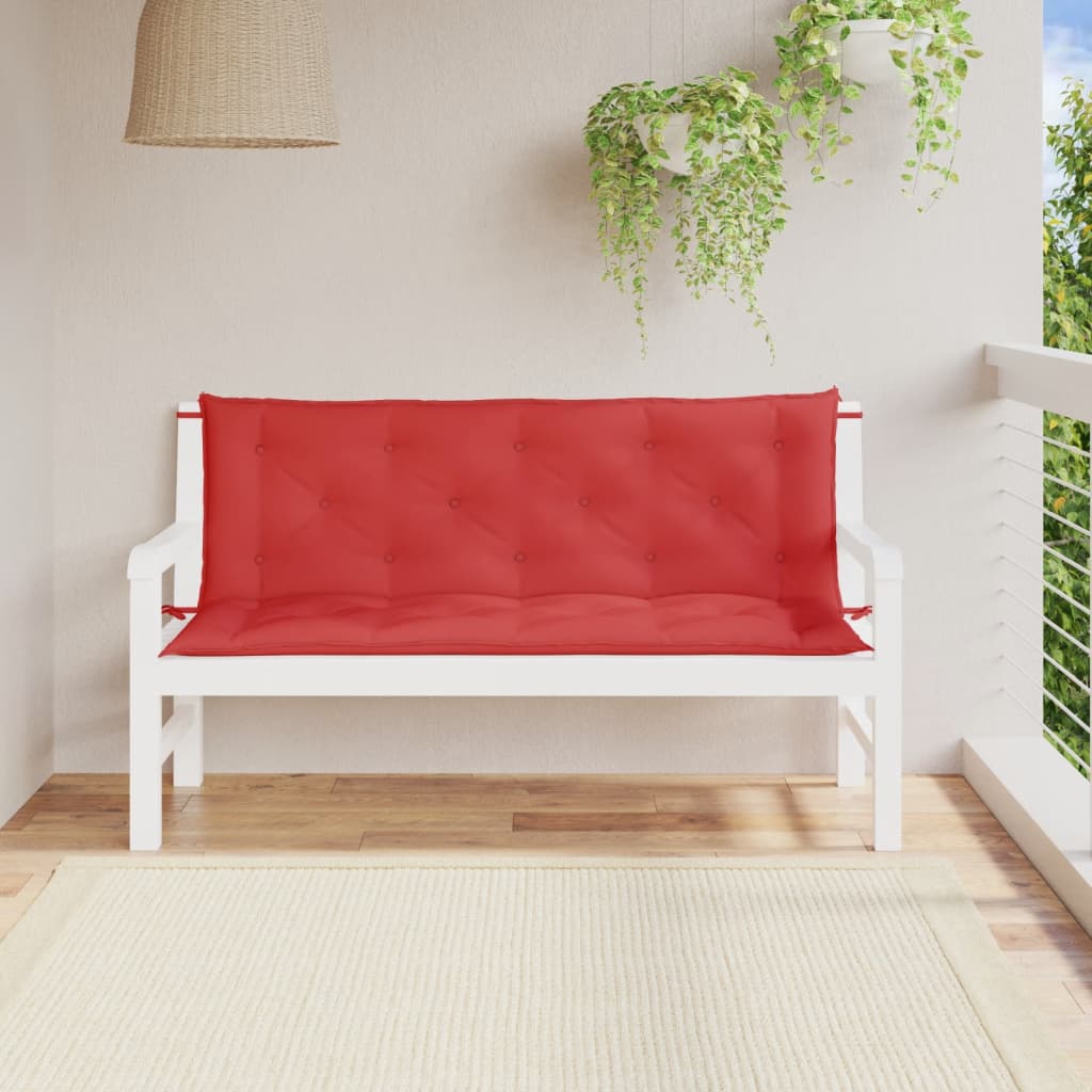 Tuinbankkussens 2 st 150x50x7 cm oxford stof rood - AllerleiShop