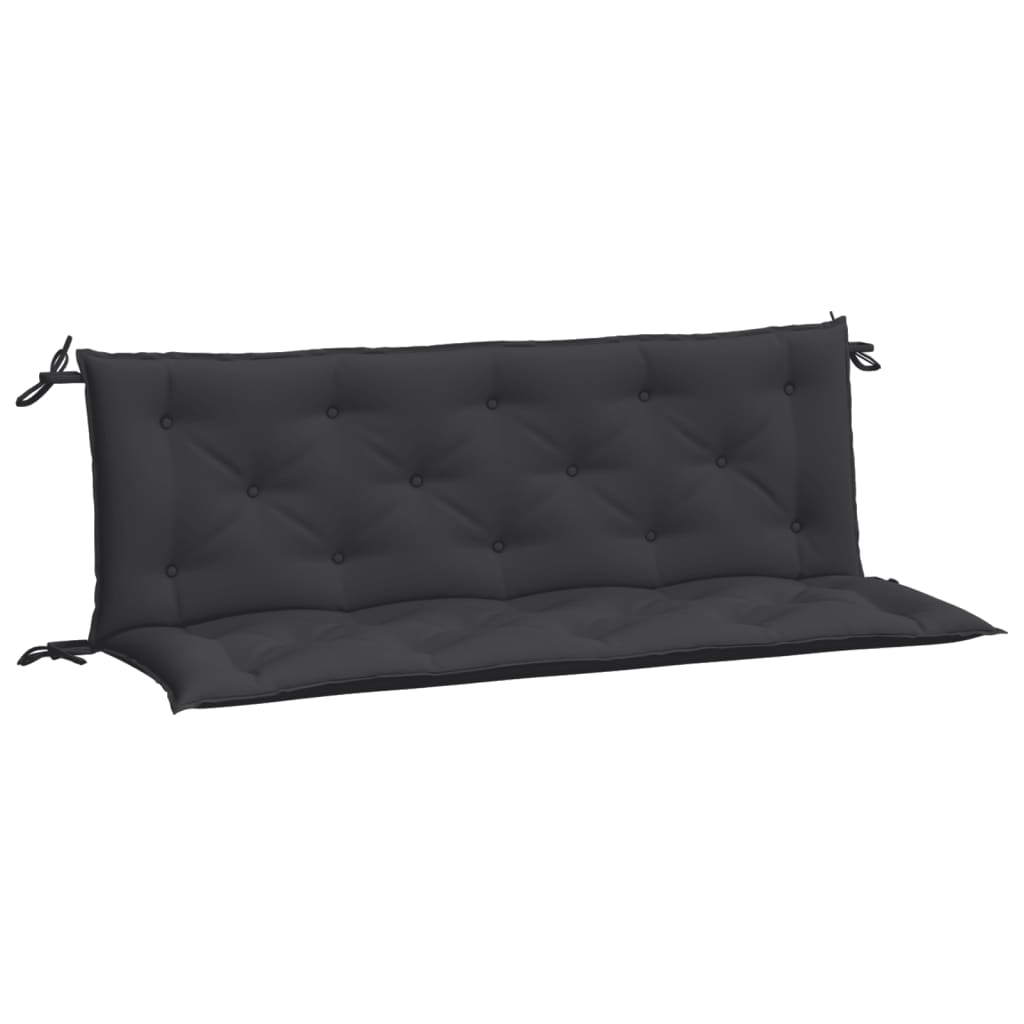 Tuinbankkussens 2 st 150x50x7 cm oxford stof zwart - AllerleiShop