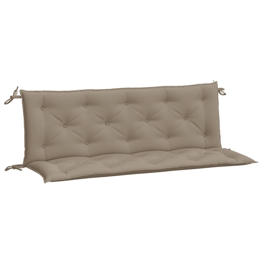 Tuinbankkussens 2 st 150x50x7 cm oxford stof taupe - AllerleiShop