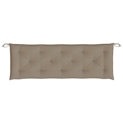 Tuinbankkussens 2 st 150x50x7 cm oxford stof taupe - AllerleiShop