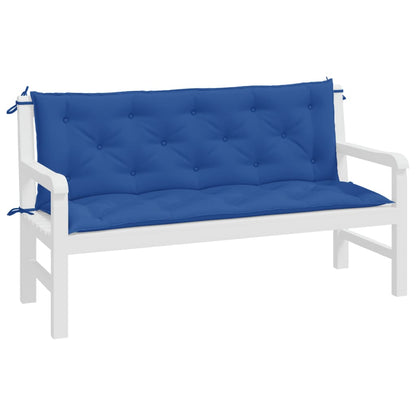 Tuinbankkussens 2 st 150x50x7 cm oxford stof blauw - AllerleiShop