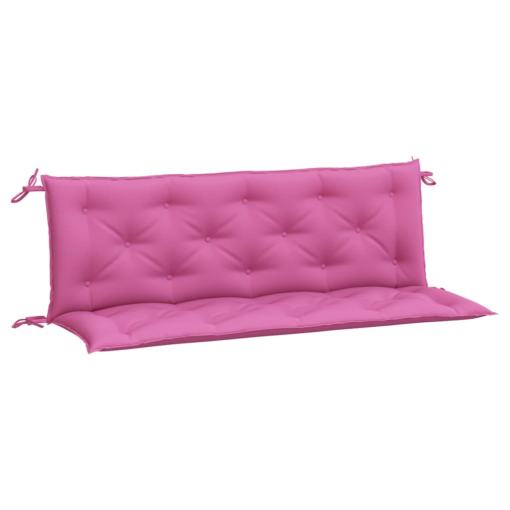 Tuinbankkussens 2 st 150x50x7 cm stof roze - AllerleiShop