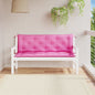 Tuinbankkussens 2 st 150x50x7 cm stof roze - AllerleiShop