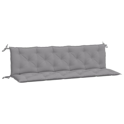 Tuinbankkussens 2 st 180x50x7 cm oxford stof grijs - AllerleiShop