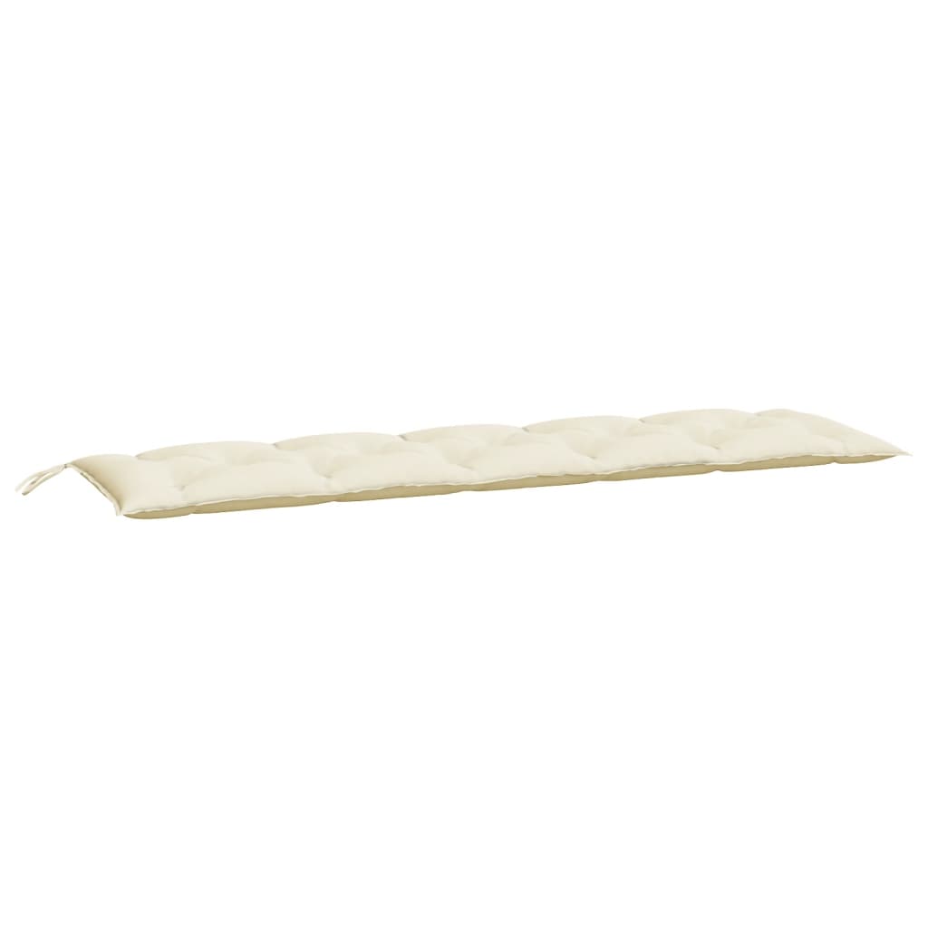 Tuinbankkussens 2 st 180x50x7 cm oxford stof crèmewit