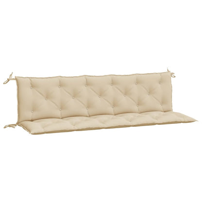 Tuinbankkussens 2 st 180x50x7 cm oxford stof beige - AllerleiShop