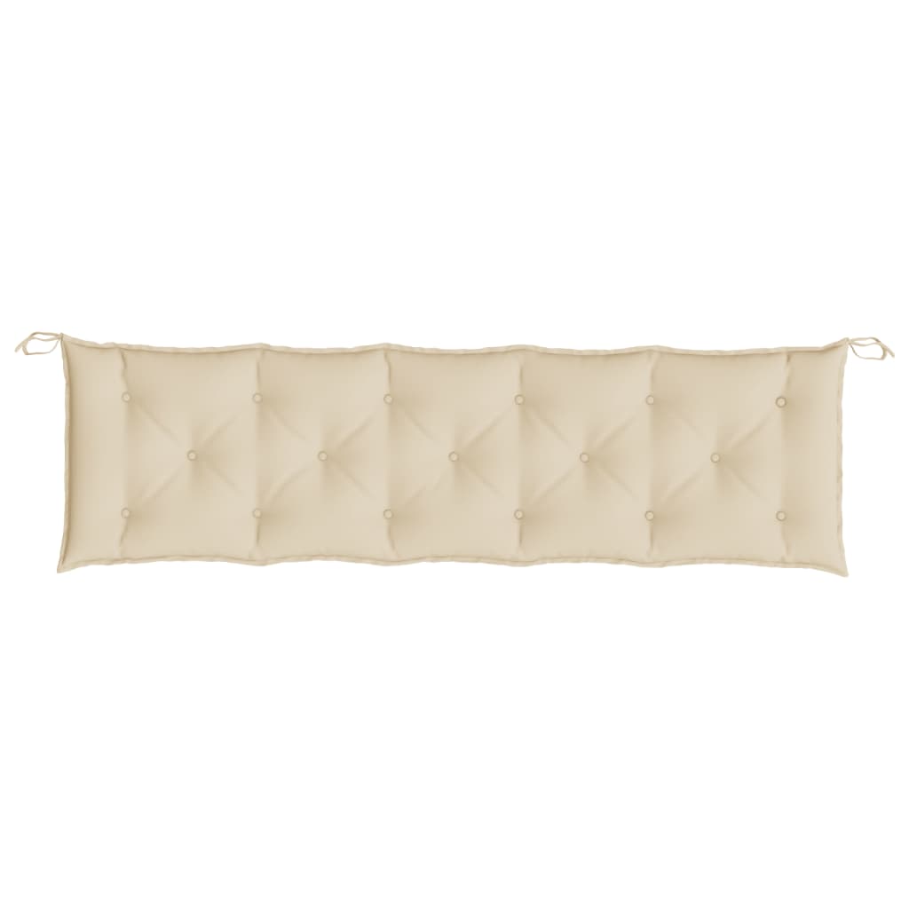 Tuinbankkussens 2 st 180x50x7 cm oxford stof beige - AllerleiShop