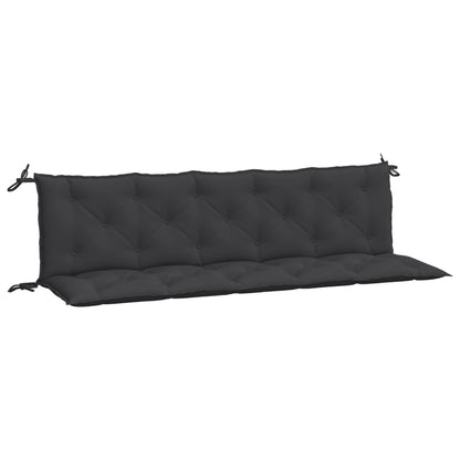 Tuinbankkussens 2 st 180x50x7 cm oxford stof zwart - AllerleiShop