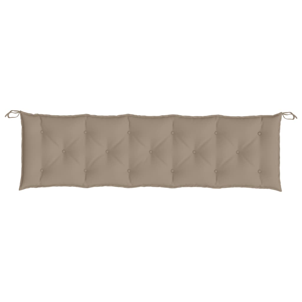 Tuinbankkussens 2 st 180x50x7 cm oxford stof taupe - AllerleiShop