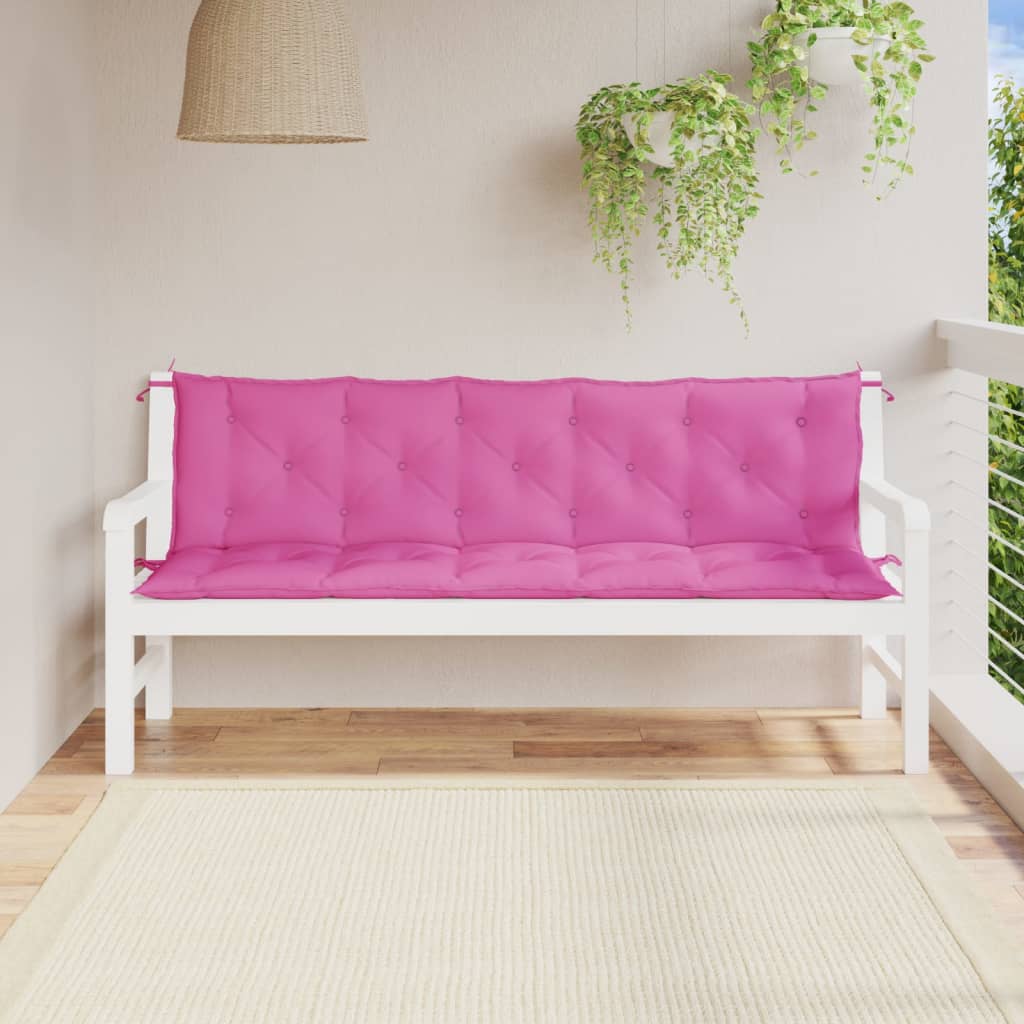 Tuinbankkussens 2 st oxford stof roze - AllerleiShop