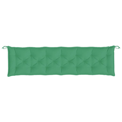 Tuinbankkussens 2 st 200x50x7 cm oxford stof groen - AllerleiShop