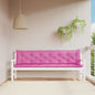 Tuinbankkussens 2 st 200x50x7 cm stof roze - AllerleiShop