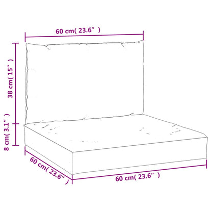 Palletkussens 2 st stof antraciet - AllerleiShop