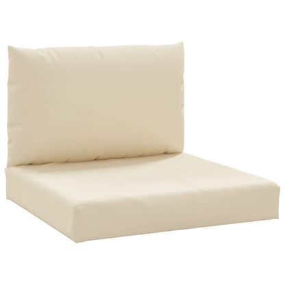 Palletkussens 2 st stof beige - AllerleiShop