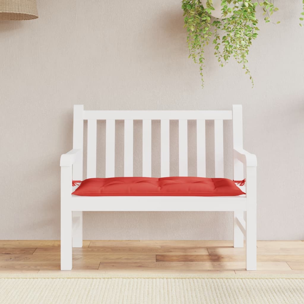 Tuinbankkussen 110x50x7 cm oxford stof rood - AllerleiShop