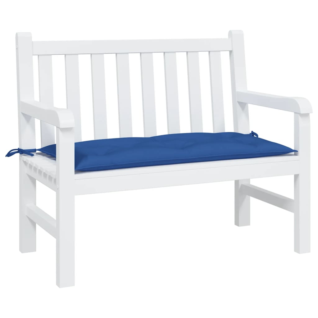 Tuinbankkussen 110x50x7 cm stof blauw - AllerleiShop