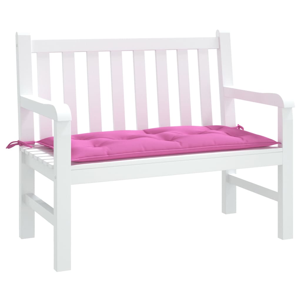 Tuinbankkussen 110x50x7 cm stof roze - AllerleiShop