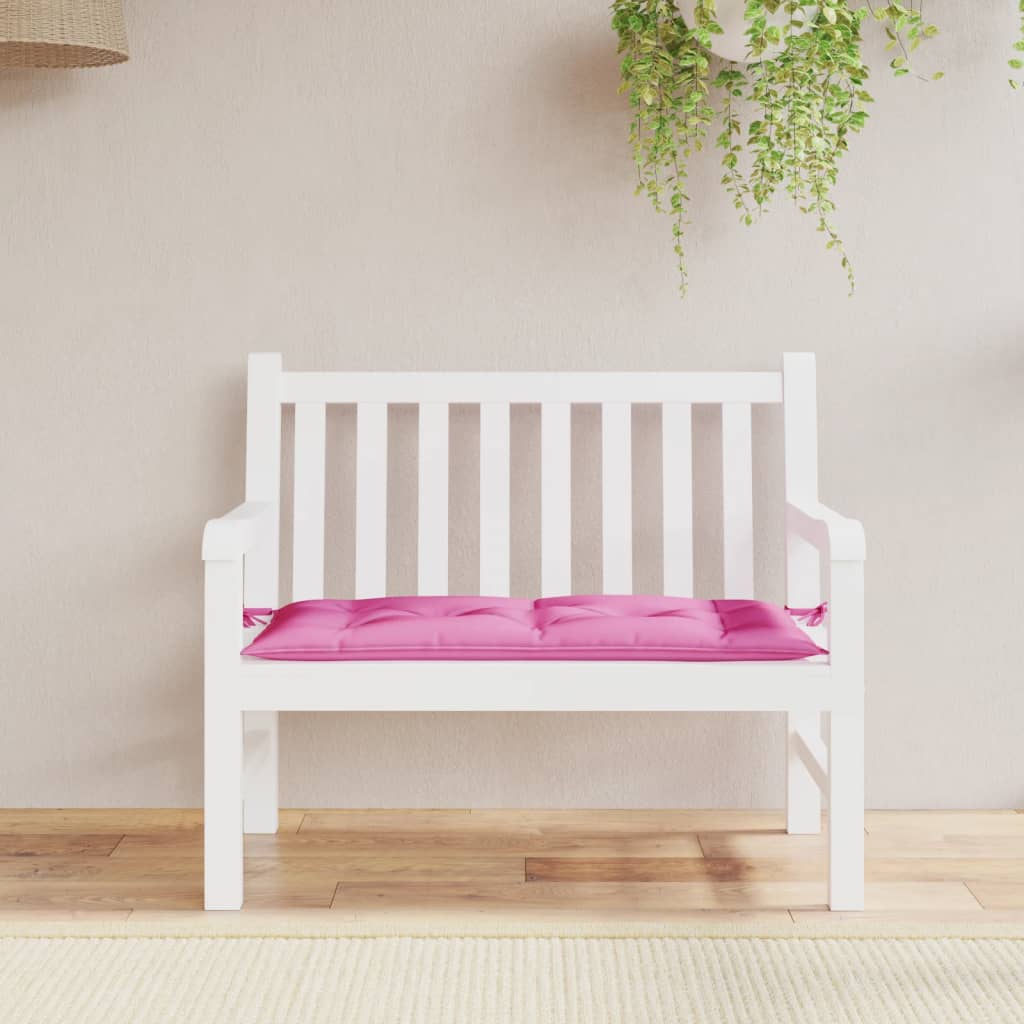 Tuinbankkussen 110x50x7 cm stof roze - AllerleiShop