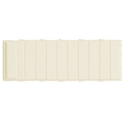 Ligbedkussen 180x60x3 cm oxford stof crèmekleurig - AllerleiShop