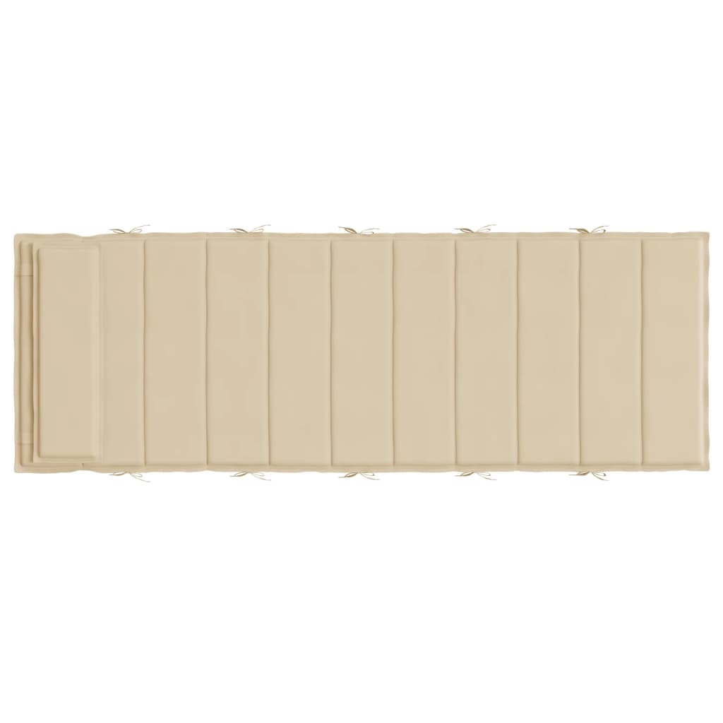 Ligbedkussen 180x60x3 cm oxford stof beige - AllerleiShop