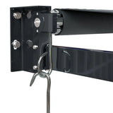 Luifel uittrekbaar 4x3 m stof en aluminium antracietkleurig