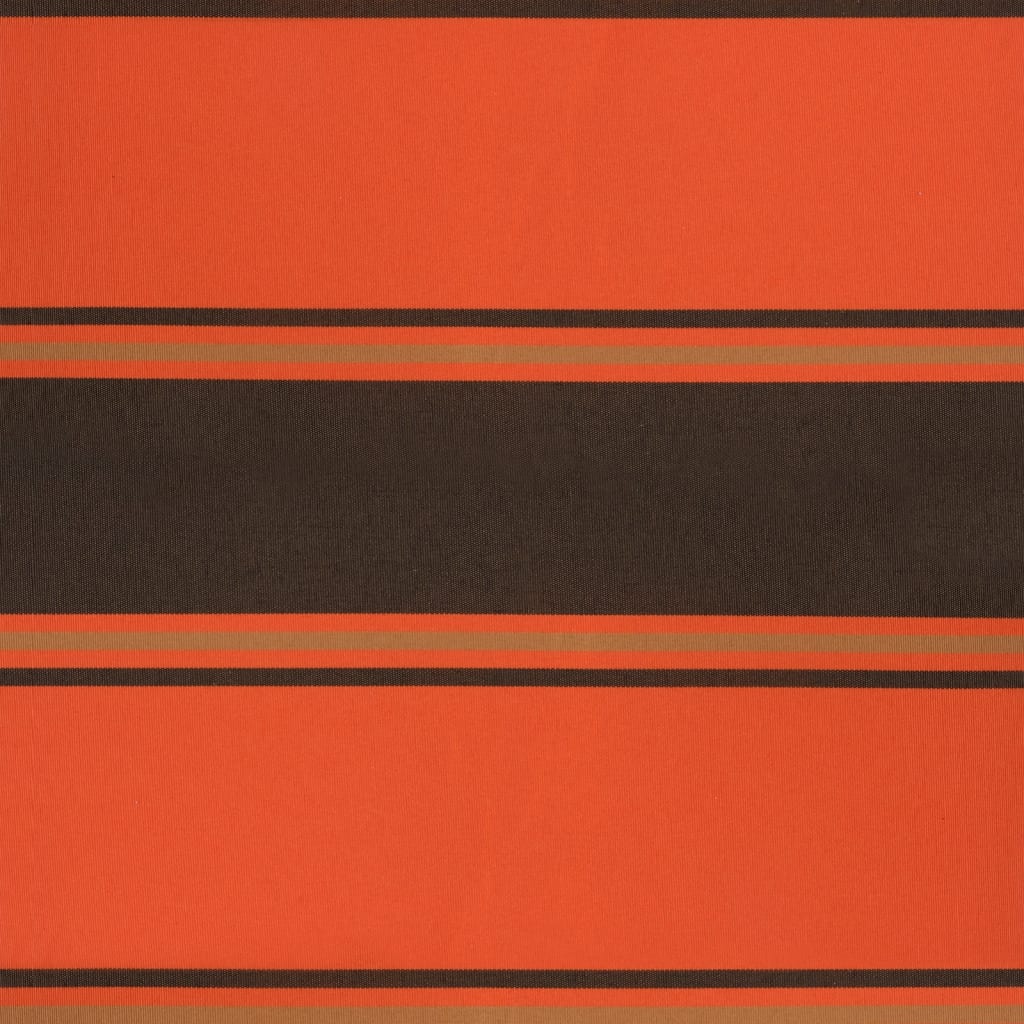 Luifel automatisch uitschuifbaar 5x3 m oranje en bruin