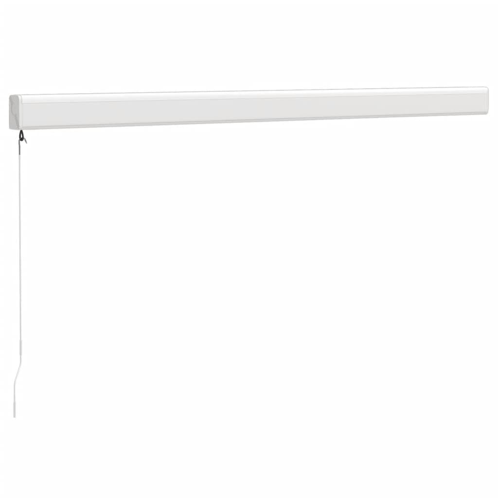 Luifel uittrekbaar 3,5x2,5 m stof en aluminium blauw en wit